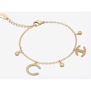 Just Cavalli Carabiner  Charm Bracelet in Gold